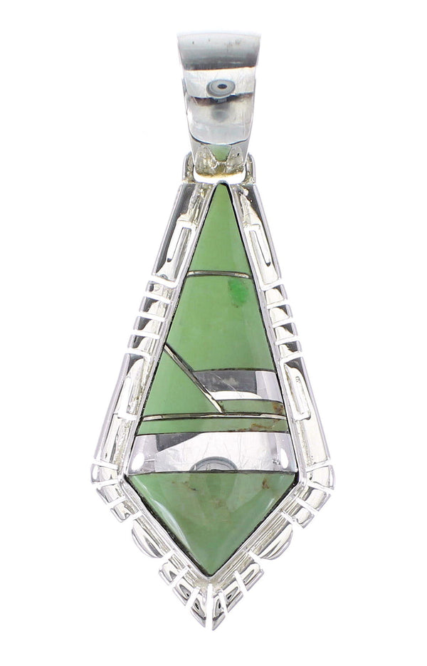 Turquoise Silver Southwest Pendant AX95469